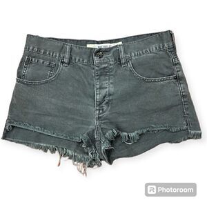 Brandy Melville Gray Distressed Jean Shorts 28